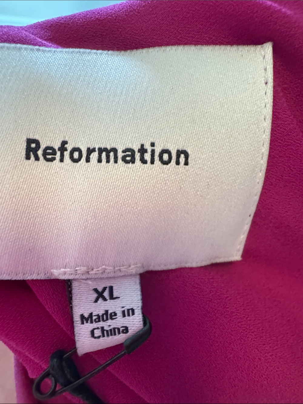 Reformation Scotia Silk Dress Size XL - Picture 6 of 6